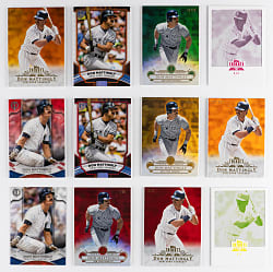 2013-2022 Topps Tribute Don Mattingly Near Rainbow Set Quartet with (3) #1/1 - (23 Total Cards)