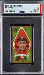 1911 T205 Gold Border Ty Cobb PSA VG 3 (mc)
