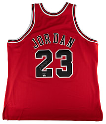 Michael Jordan Signed 1997-1998 Mitchell & Ness Chicago Bulls Throwback Jersey - UDA & Fanatics Dual-Certification