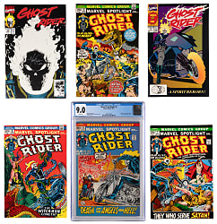 1972-1992 Marvel Ghost Rider Comics (14) with Marvel Spotlight #6 - CGC 9.0