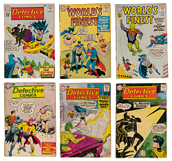 1955-1961 DC Batman Related Comics (18) with (10) Detective Comics & (8) World's Finest