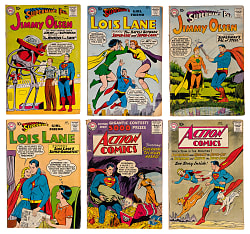 1956-1963 DC Superman Related Comics (27) with (12) Action Comics, (7) Lois Lane & (8) Jimmy Olsen