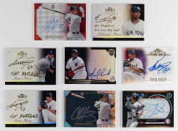 2012-2022 Topps Tribute New York Yankees #1/1 Certified Autographs (13) with (3) Onyx