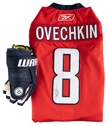 Baltimore/Washington Area Signed (4) & Unsigned (1) Collection with Michael Phelps, Alex Ovechkin Signed Jersey