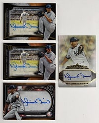 2014-2020 Topps Tribute Mariano Rivera Certified Autographs (4) Different with #1/1