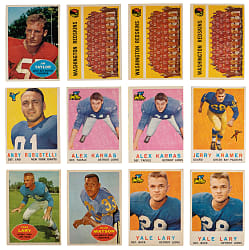 1957-1960 Topps Football Collection (448) with 1959 Partial Set (91/176) & 1960 Partial Set (97/132)
