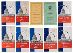 1930-1971 Washington Nationals/Senators Comprehensive Roster & Press Guide Collection (55) with Complete 1930-1952 Roster Run