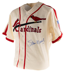 Stan Musial Signed Mitchell & Ness Cooperstown Collection St. Louis Cardinals Jersey with Full JSA LOA