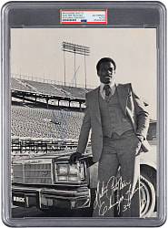 Late 1970s Walter Payton Signed Chicago Metro Buick Dealers Advertisement - PSA/DNA Authentic