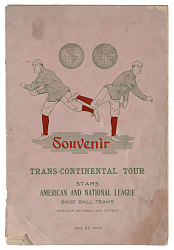 1915 Trans-Continental Tour Program Including 1915 World Champions Red Sox Photo with Babe Ruth