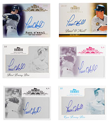 2012 & 2013 Topps Tribute Paul O'Neill Certified Autograph Collection (11) Different with (7) #1/1