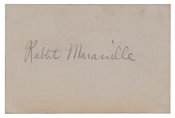 Tough Rabbit Maranville Cut Signature