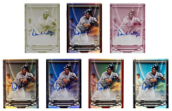 2016 Topps Tribute Don Mattingly Rightful Recognition Certified Autograph Near Rainbow Set (7) with (3) #1/1