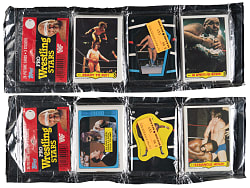 1985 Topps WWF Pro Wrestling Stars Unopened Rack Pack Pair with Andre The Giant Showing