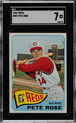 1965 Topps #207 Pete Rose SGC NM 7