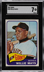 1965 Topps #250 Willie Mays SGC NM 7