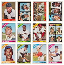 1965-1967 Topps Star Card Collection (69) with (50+) Hall of Famers with Clemente, Mantle, Mays & Key Rookies