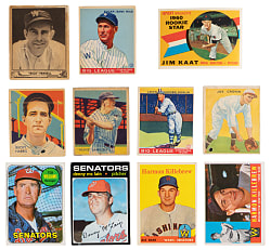 1933-1979 Washington Senators Shoebox Collection (317) with (20) Hall of Famers