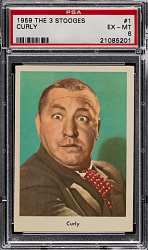 1959 Fleer The Three Stooges #1 Curly PSA EX-MT 6