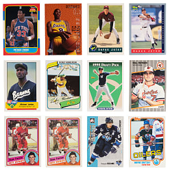 1977-2000s Multi-Sport Hall of Fame, Star & Rookie Collection (98) with Kobe Bryant, Sidney Crosby & Rickey Henderson