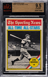 1976 O-Pee-Chee #341 Lou Gehrig All-Time All-Stars BVG GEM MINT 9.5