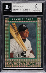 1992 Donruss Elite #18 Frank Thomas (#/10,000) BGS NM-MT 8