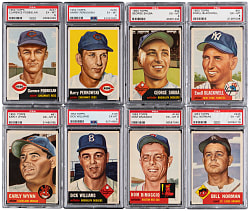 1953 Topps PSA EX-MT 6 Graded Starter Set (75)