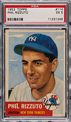 1953 Topps #114 Phil Rizzuto PSA EX 5