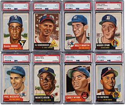 1953 Topps Hall of Fame & Star PSA Graded Collection (8)