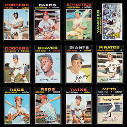 1971 Topps Complete Set (752) Plus (2) Checklist Variations with (4) PSA Graded - Clean!