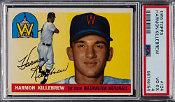 1955 Topps #124 Harmon Killebrew Rookie PSA VG-EX 4