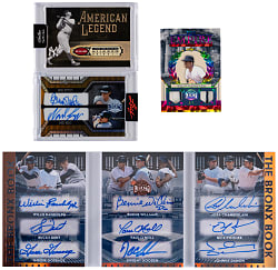 2008-2025 New York Yankees Modern Insert Group (4) with (3) #1/1 Including Babe Ruth