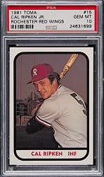 1981 TCMA Rochester Red Wings Cal Ripken Jr. PSA GEM MINT 10
