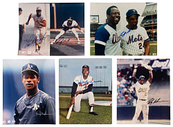 Hall of Fame Signed Photograph Collection (20) with (3) Henderson, Aaron & Mays
