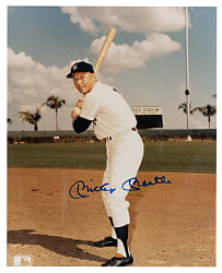 Mickey Mantle Single-Signed Color 8x10 Photograph - Full JSA LOA