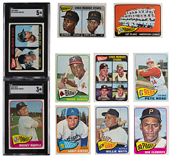 1965 Topps Complete Set (598) with SGC Graded Steve Carlton RC & Mickey Mantle