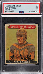 1933 Sport Kings Gum #4 Red Grange PSA POOR 1