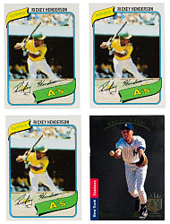 1969-1993 Hall of Fame & Star Rookie Collection (120+) with (3) 1980 Topps #482 Rickey Henderson & 1993 SP #279 Derek Jeter Foil - Loaded!