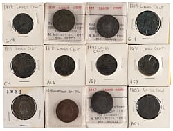 1802-1854 U.S. Large Cent Collection (34)