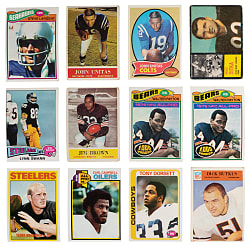 1960-1979 Football Shoebox Collection (800+) with (200+) Hall of Famers Including 1962 Topps Mike Ditka Rookie - Loaded!