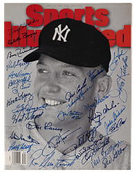 1940s-1970s New York Yankees Alumni Multi-Signed 1995 Sports Illustrated Issue with Mickey Mantle Cover