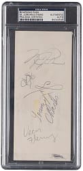 1984 Team USA Olympic Basketball Trials Multi-Signed Boarding Pass with Michael Jordan - PSA/DNA Authentic & Full JSA LOA
