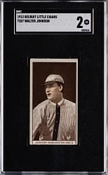1912 T207 Recruit Cigars Walter Johnson SGC GOOD 2