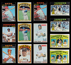 1970-1975 Topps Shoebox Collection (925+) with (115+) Hall of Famers, (70+) High Numbers Plus 1971 & 1972 Starter Sets