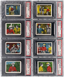 1950s Ed-U-Cards The Lone Ranger Complete Set (120) with (8) PSA NM 7 to NM-MT 8 Graded