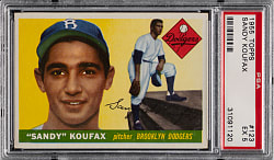 1955 Topps #123 Sandy Koufax Rookie PSA EX 5