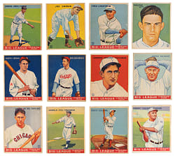 1933 Goudey Collection (22) with (12) Hall of Famers Including #127 Mel Ott