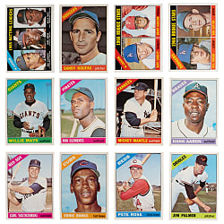 1966 Topps Complete Set (598) with (22) Graded Mostly High Numbers - Mostly Clean!