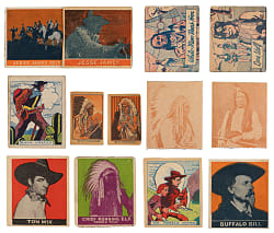 1920s-1930s Cowboys, Indians & Western Collection (87) with 1930s R1834-2 Indian Chiefs Set