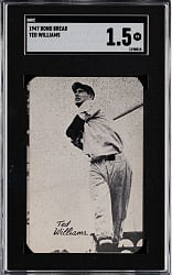 1947 Bond Bread Ted Williams SGC FAIR 1.5
